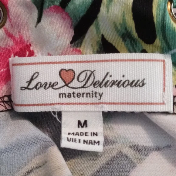 Love Delirious Maternity Floral Black Sleeveless Top - Picture 5 of 6